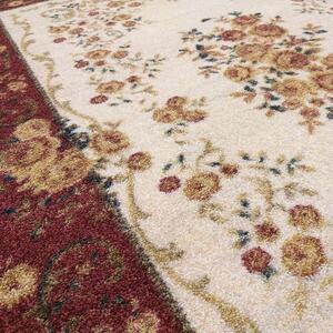 Makro Abra Klasický kusový koberec Casablanca 07 Květy červený béžový Rozměr: 120x170 cm