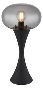 GLOBO 21027S LULA stolní lampička V369mm 1xE14 černá, kouřová