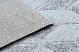 Makro Abra Moderní kusový koberec MEFE B400 Kostky 3D šedý Rozměr: 80x150 cm