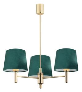 Argon 6192 - Lustr na tyči PONTE 3xE27/15W/230V zelená/mosaz