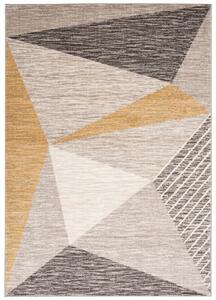 Makro Abra Moderní kusový koberec FIESTA 36303/37226 šedý / žlutý Rozměr: 80x150 cm