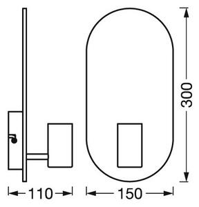 Ledvance - Nástěnné svítidlo DECOR WOOD 1xE27/8W/230V