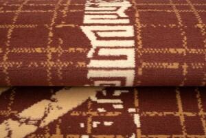 Makro Abra Moderní kusový koberec ATENA FM35A hnědý Rozměr: 120x170 cm