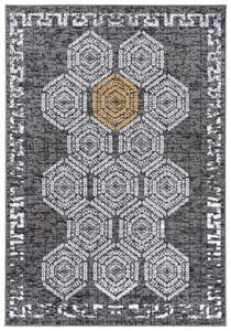 Makro Abra Moderní kusový koberec ATENA FH13A šedý Rozměr: 80x150 cm