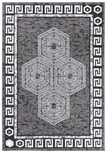 Makro Abra Moderní kusový koberec ATENA FH12A šedý Rozměr: 80x150 cm