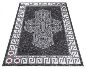 Makro Abra Moderní kusový koberec ATENA FH12A tmavě šedý Rozměr: 120x170 cm