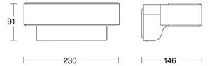 Steinel 079307- LED Venkovní nástěnné svítidlo L810C LED/9,8W/230V IP44 antracit