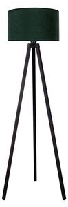 Brilagi - Stojací lampa VELVET 1xE27/60W/230V wenge/zelená