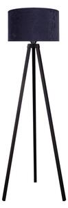 Brilagi - Stojací lampa VELVET 1xE27/60W/230V wenge/modrá