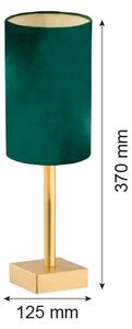 Argon 8108 - Stolní lampa ABRUZZO 1xE14/7W/230V mosaz/zelená
