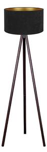 Brilagi - Stojací lampa VELVET 1xE27/60W/230V wenge/černá