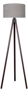 Brilagi - Stojací lampa VELVET 1xE27/60W/230V wenge/šedá