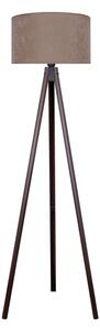 Brilagi - Stojací lampa VELVET 1xE27/60W/230V wenge/béžová