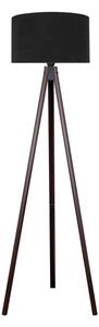 Brilagi - Stojací lampa VELVET 1xE27/60W/230V wenge/černá