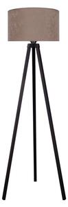 Brilagi - Stojací lampa VELVET 1xE27/60W/230V wenge/béžová