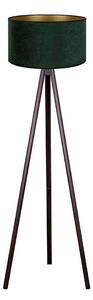 Brilagi - Stojací lampa VELVET 1xE27/60W/230V wenge/zelená