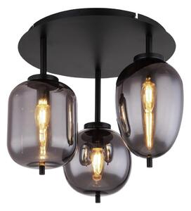 Globo 15345-3D - Přisazený lustr BLACKY 3xE14/40W/230V černá