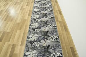 Makro Abra Běhoun Monstera Listy palem šedý Šíře: 67 cm