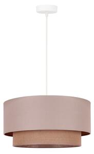 Duolla - Lustr na lanku BOHO 1xE27/15W/230V pr. 45 cm béžová/hnědá