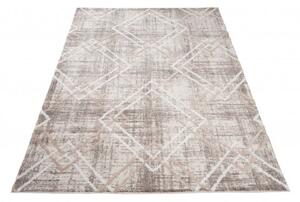 Makro Abra Moderní kusový koberec TROYA V454E krémový hnědý Rozměr: 200x300 cm