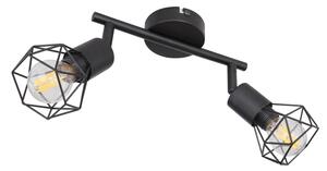 Globo - LED Bodové svítidlo XARA 2xE14/6W/230V černá