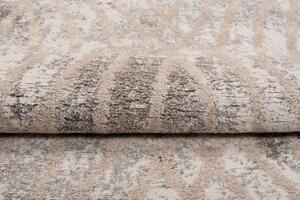 Makro Abra Moderní kusový koberec TROYA V488J krémový hnědý Rozměr: 140x200 cm