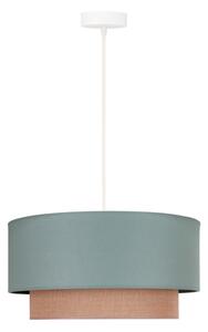 Duolla - Lustr na lanku BOHO 1xE27/15W/230V pr. 45 cm zelená/hnědá