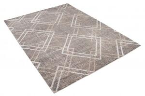 Makro Abra Moderní kusový koberec TROYA V454A šedý béžový Rozměr: 140x200 cm