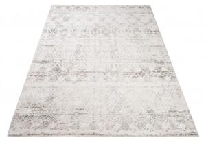 Makro Abra Moderní kusový koberec TROYA V472E krémový šedý Rozměr: 140x200 cm