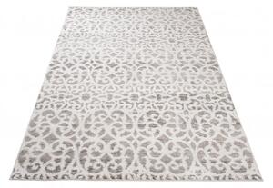 Makro Abra Moderní kusový koberec TROYA V492B krémový šedý Rozměr: 60x100 cm