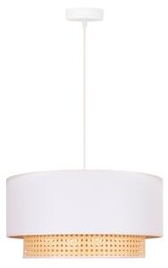 Duolla - Lustr na lanku BOHO 1xE27/15W/230V pr. 45 cm krémová/ratan