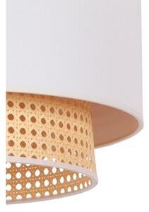 Duolla - Lustr na lanku BOHO 1xE27/15W/230V pr. 45 cm krémová/ratan
