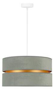 Duolla - Lustr na lanku DUO 1xE27/15W/230V světle pr. 40 cm zelená/zlatá