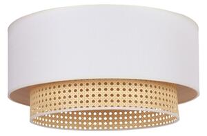 Duolla - Stropní svítidlo BOHO 1xE27/15W/230V pr. 45 cm krémová/ratan