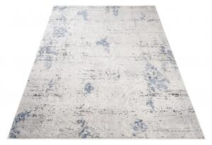 Makro Abra Moderní kusový koberec TROYA U841D krémový modrý Rozměr: 140x200 cm
