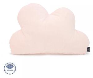 Dětský pokoj - Sametový polštář - oblak ve světle růžové barvě - noční květy Magnolia