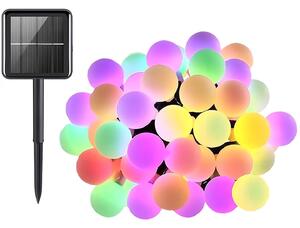 Verk 12297 Solární dekorační řetěz girlanda 20 LED, 450 cm, Multicolor