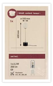 Paulmann 79662 - 1xG9/10W Stolní lampa NEORDIC MOA 230V