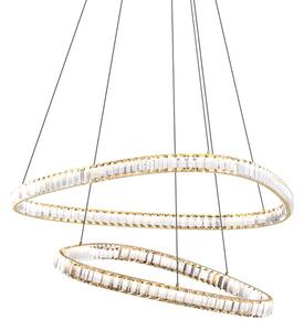 LED závěsné svítidlo 4400 lm 2700-6000K zlaté s dálkovým ovladačem Zuma Line ATHESA MD3169-2-3GT