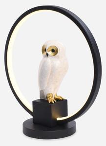 LED stolní lampa - Sova 150 lm 3000K bielo zlatá bez adaptéra Zuma Line SOWA EX04F332U-1