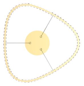 LED závěsné svítidlo 3000 lm 2700-6000K zlaté s dálkovým ovladačem Zuma Line ATHESA MD3169-1-3GT