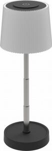 LED Stmívatelná venkovní nabíjecí stolní lampa LED/2W/5V IP44 1200 mAh šedá