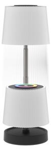 LED RGBW Stmívatelná venkovní nabíjecí stolní lampa LED/2W/5V IP44 1200 mAh šedá