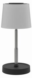 LED Stmívatelná venkovní nabíjecí stolní lampa LED/2W/5V IP44 1200 mAh šedá