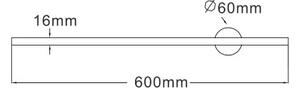 LED nástěnné svítidlo 1100 lm 4000K černé Zuma Line TROY W90477-60BK