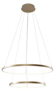 LED závěsné svítidlo 2500 lm 3000+4000+6000K zlaté Zuma Line BRENO 18140GD-2