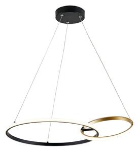 LED závěsné svítidlo 2000 lm 3000+4000+6000K černé, zlaté Zuma Line RANDO 20002P-GD