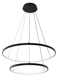 LED závěsné svítidlo 2000 lm 3000+4000+6000K černé Zuma Line BRENO 18140BK-2