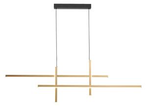 LED závěsné svítidlo 1600 lm 3000+4000+6000K zlaté Zuma Line EDGE 22008P-BK/GD