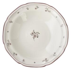 Affekdesign Hluboký porcelánový talíř ROSALIE 22 cm krémový